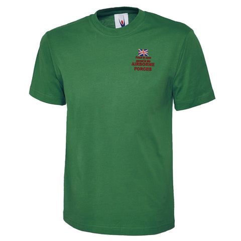 Proud to Have Served in The Airborne Forces Embroidered Classic T-Shirt