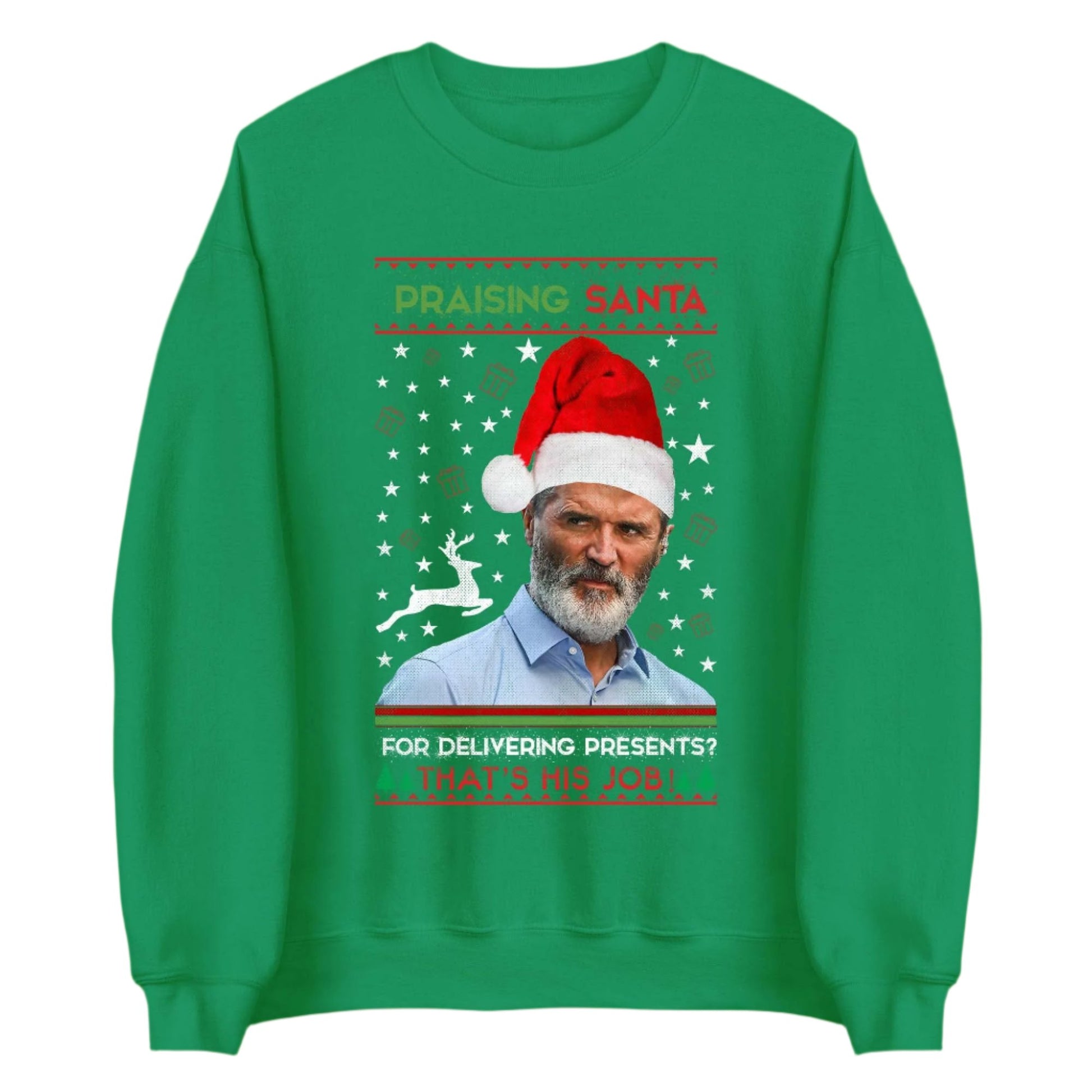 Santa Delivering Presents Roy Keane Jumper