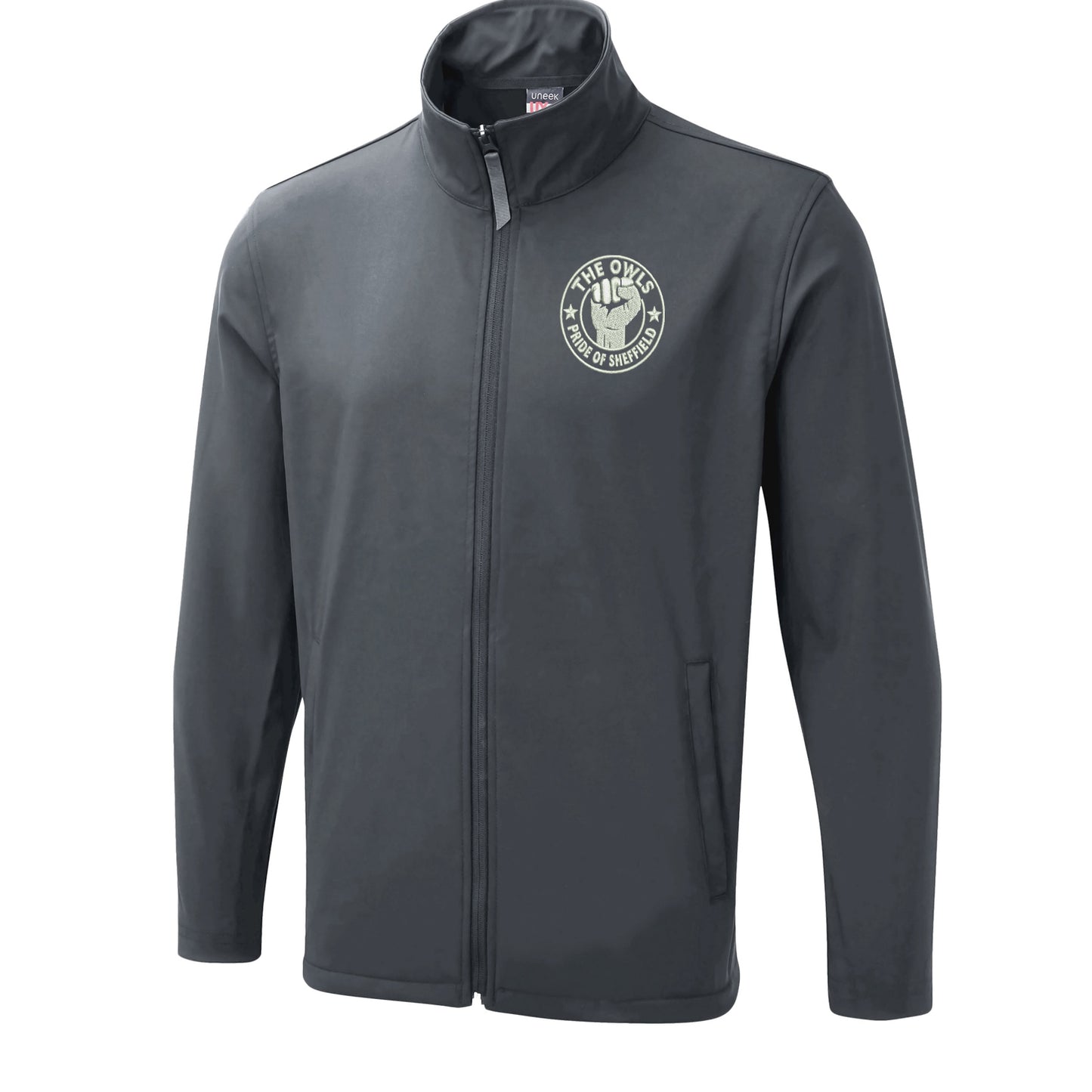 The Owls Pride of Sheffield Embroidered Lightweight Soft Shell Jacket