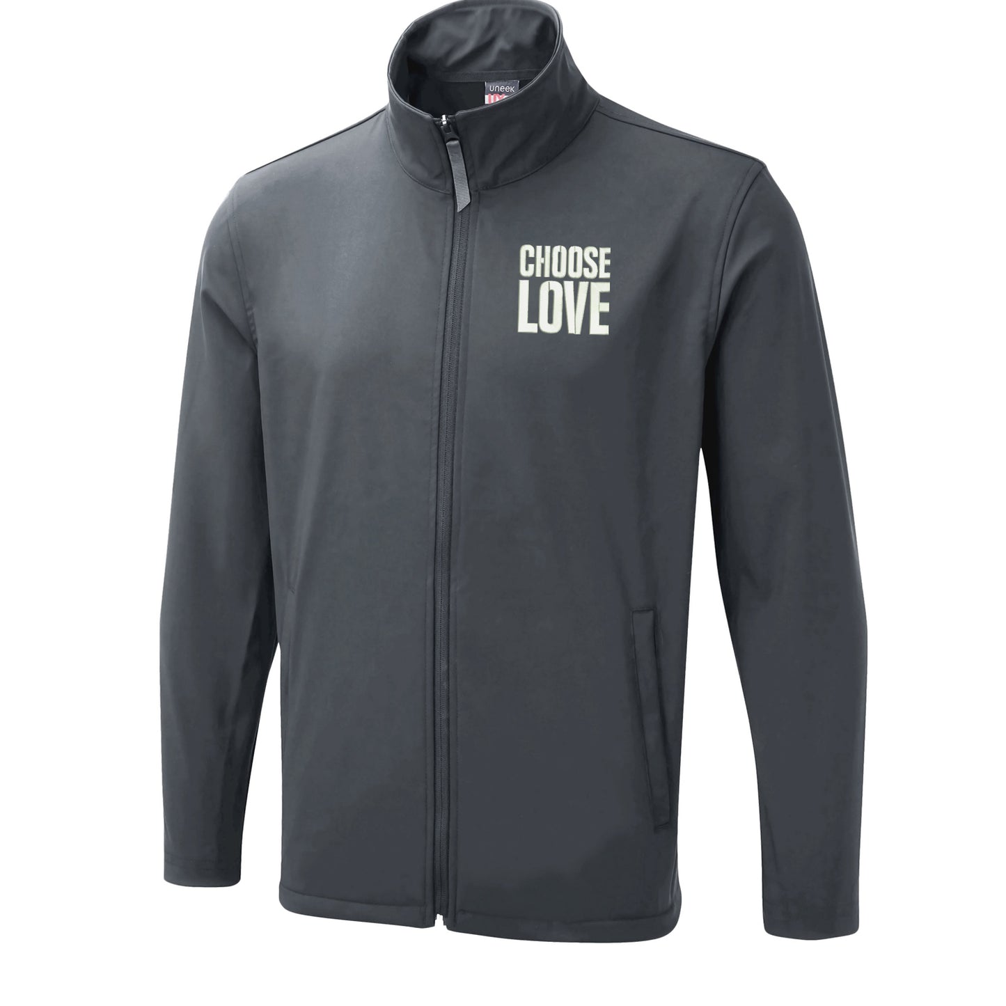 Choose Love Embroidered Lightweight Soft Shell Jacket