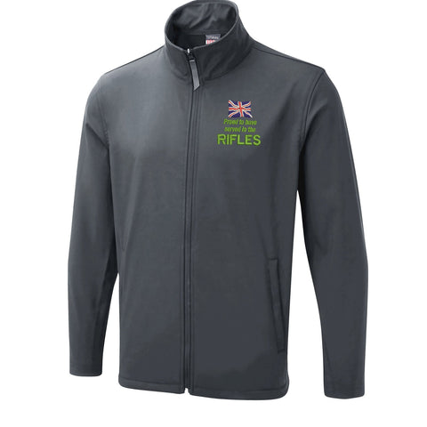 Proud to Have Served in The Rifles Embroidered Lightweight Soft Shell Jacket