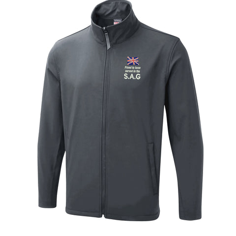 Proud to Have Served in The SAG Embroidered Lightweight Soft Shell Jacket