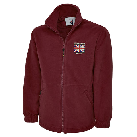 British Forces Veteran Embroidered Premium Fleece Jacket