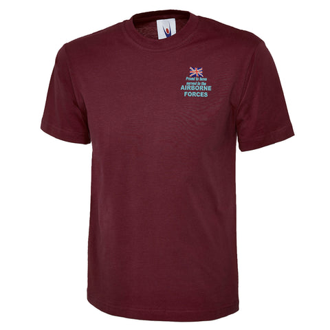 Proud to Have Served in The Airborne Forces Embroidered Classic T-Shirt