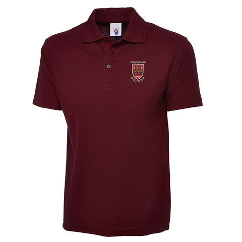 Retro Dial Square Embroidered Classic Polo Shirt