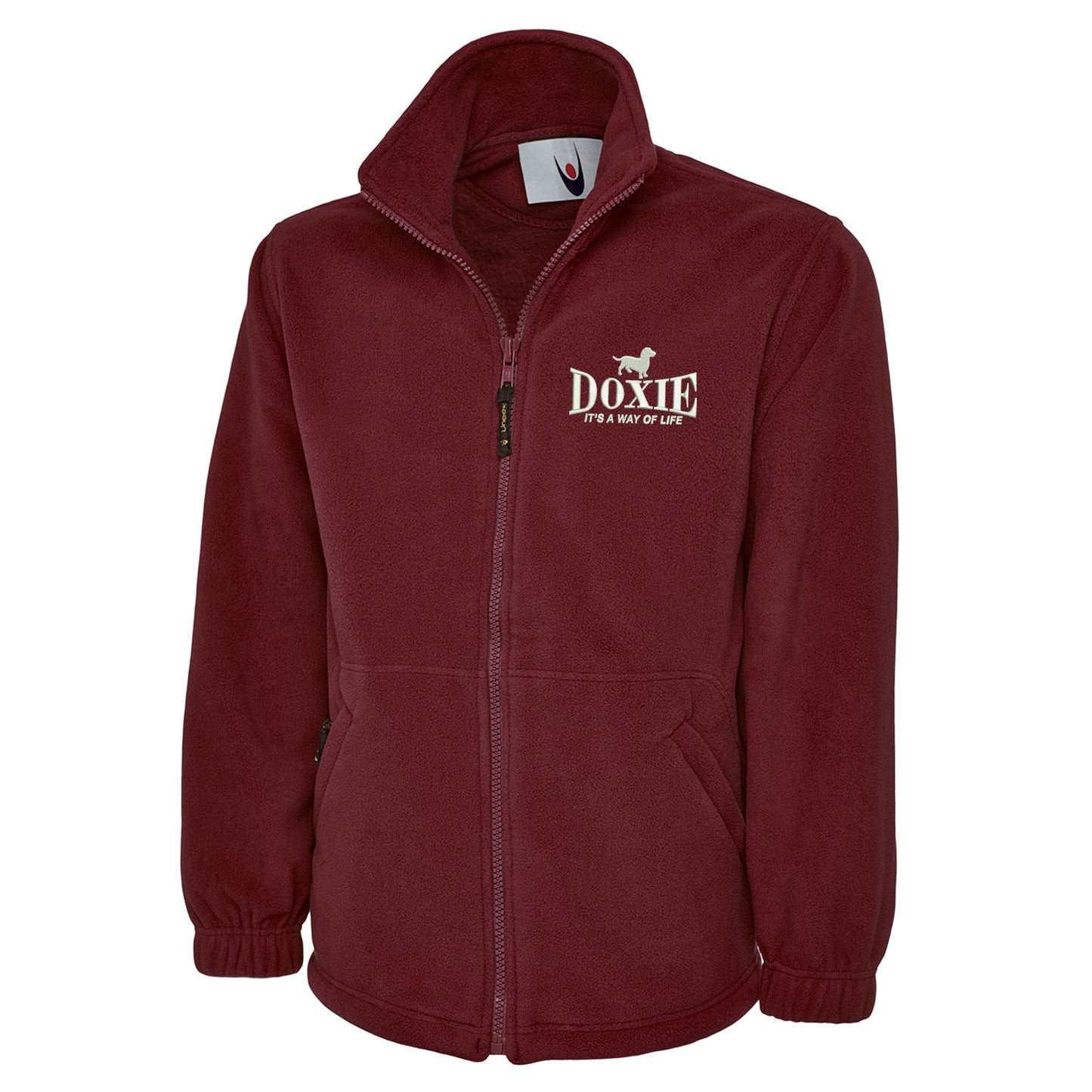 Doxie It's a Way of Life Embroidered Premium Fleece Jacket