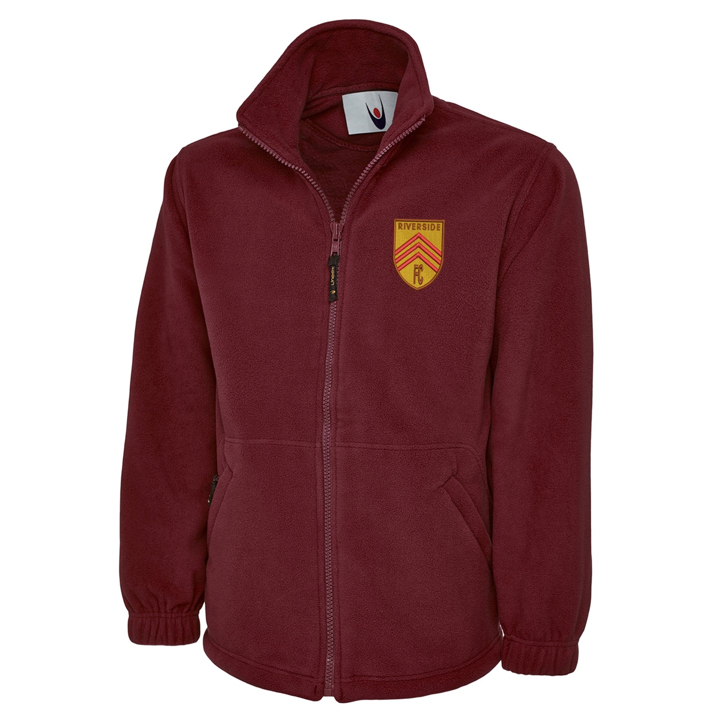 Retro Riverside FC Embroidered Premium Fleece Jacket