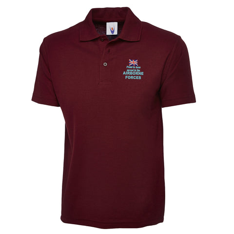 Proud to Have Served in The Airborne Forces Polo Shirt