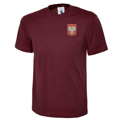 Retro Poland Embroidered Classic T-Shirt