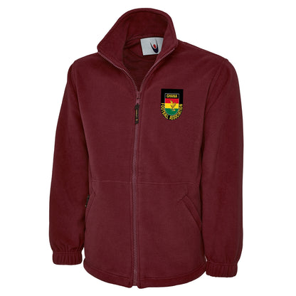 Retro Ghana 1966 Embroidered Premium Fleece Jacket