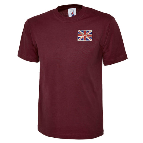 Bath Union Jack Embroidered Classic T-Shirt