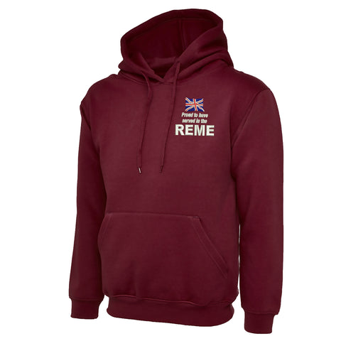 Proud to Have Served in The REME Embroidered Classic Hoodie