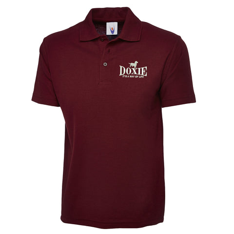 Doxie It's a Way of Life Embroidered Classic Polo Shirt