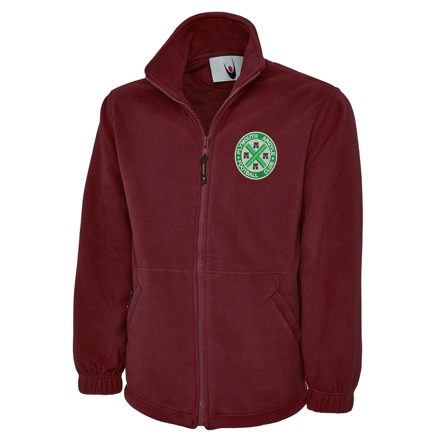 Retro Plymouth 1911 Embroidered Premium Fleece Jacket