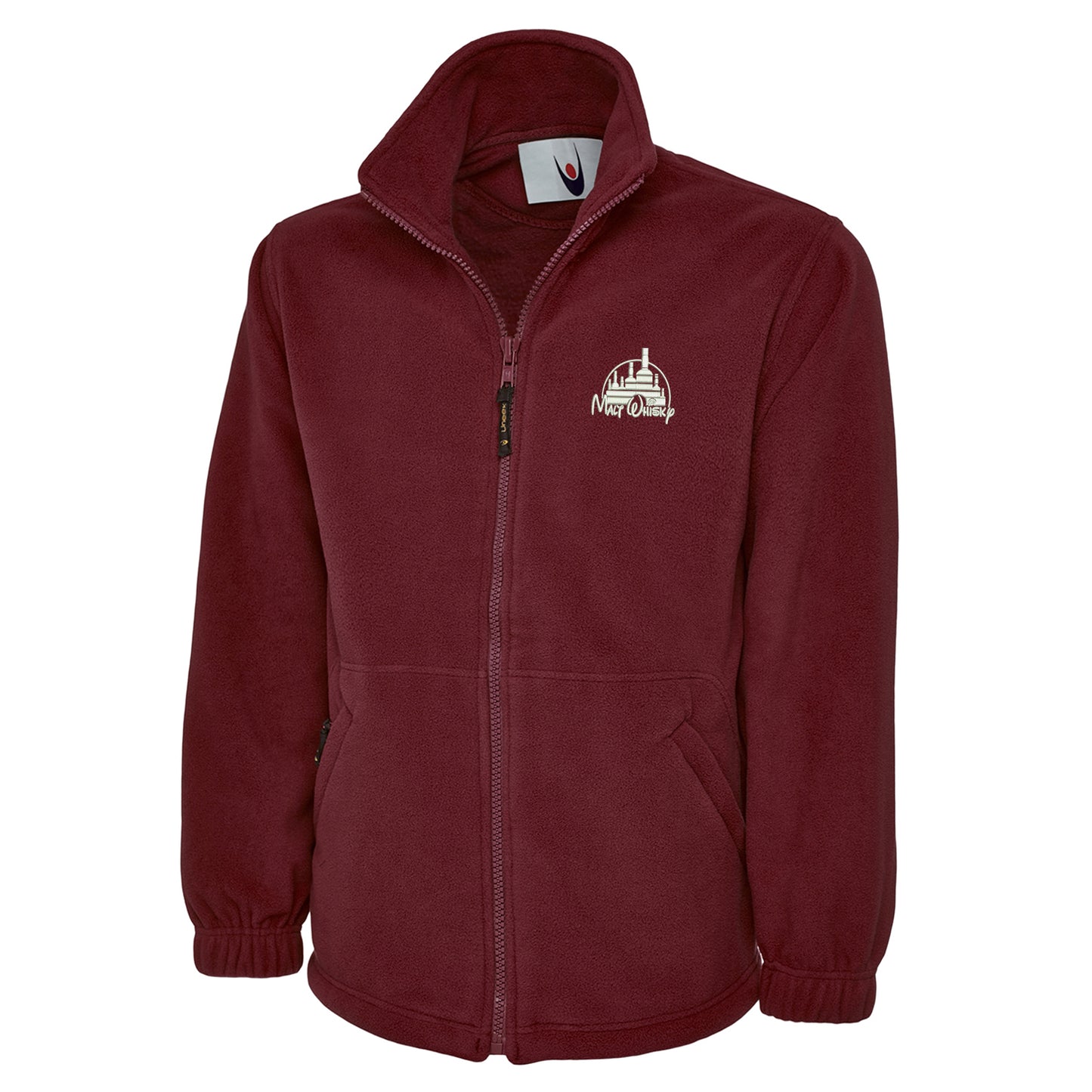 Malt Whisky Embroidered Premium Fleece Jacket