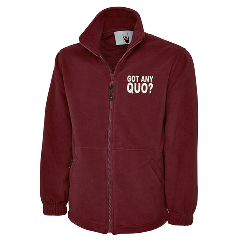 Got Any Quo Embroidered Premium Fleece Jacket