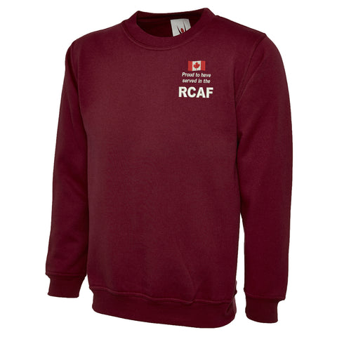 Proud to Have Served in The RCAF Embroidered Classic Sweatshirt