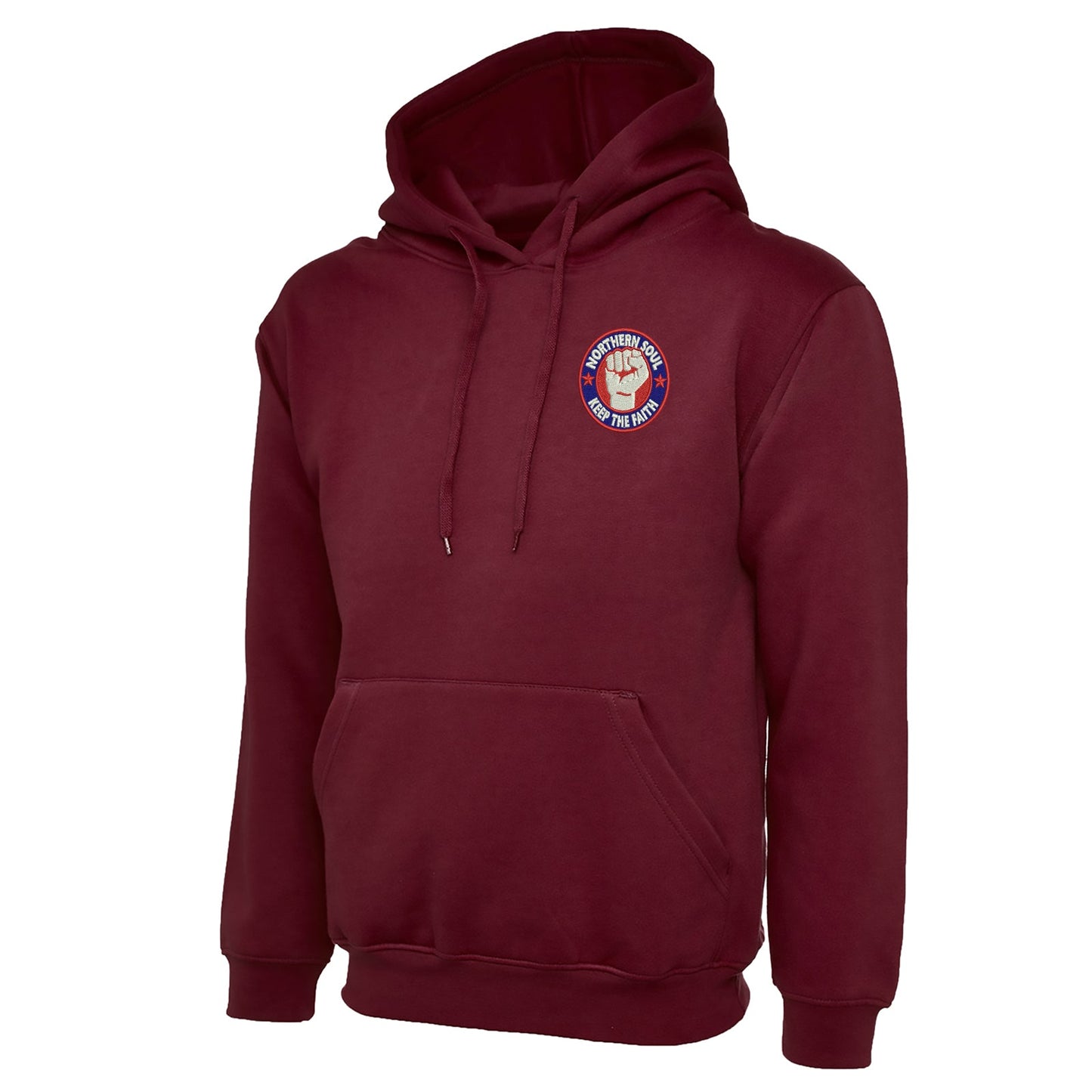 Northern Soul Keep The Faith Embroidered Classic Hoodie