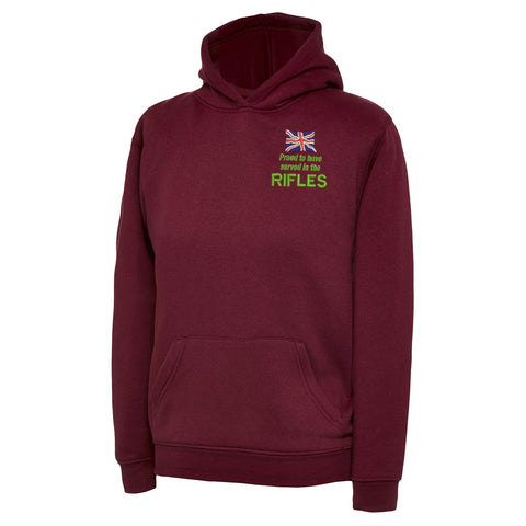 Proud to Have Served in The Rifles Embroidered Children's Hoodie