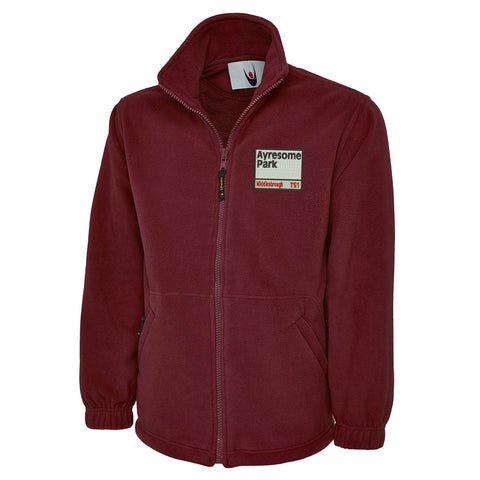 Ayresome Park TS1 Embroidered Premium Fleece Jacket