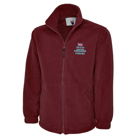 Proud to Have Served in The Airborne Forces Embroidered Premium Fleece