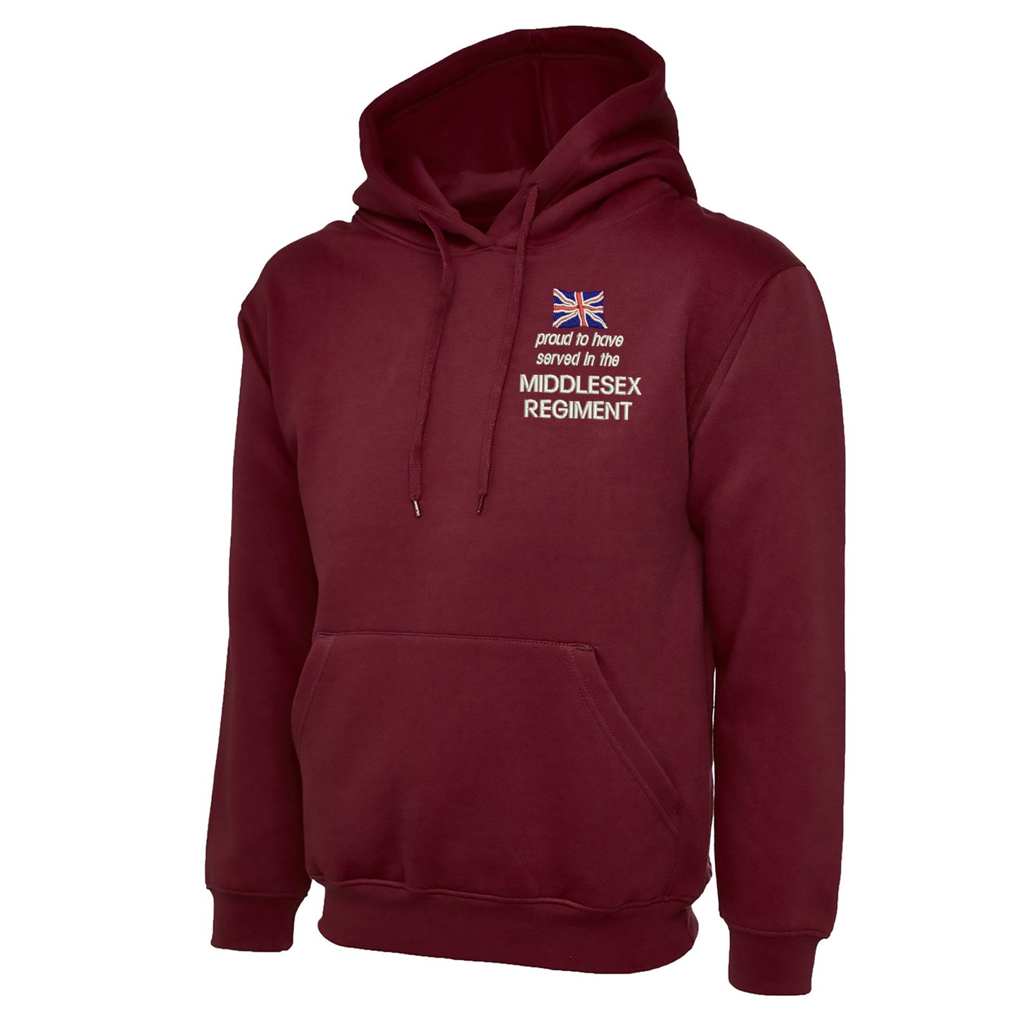 Proud to Have Served in The Middlesex Regiment Embroidered Classic Hoodie