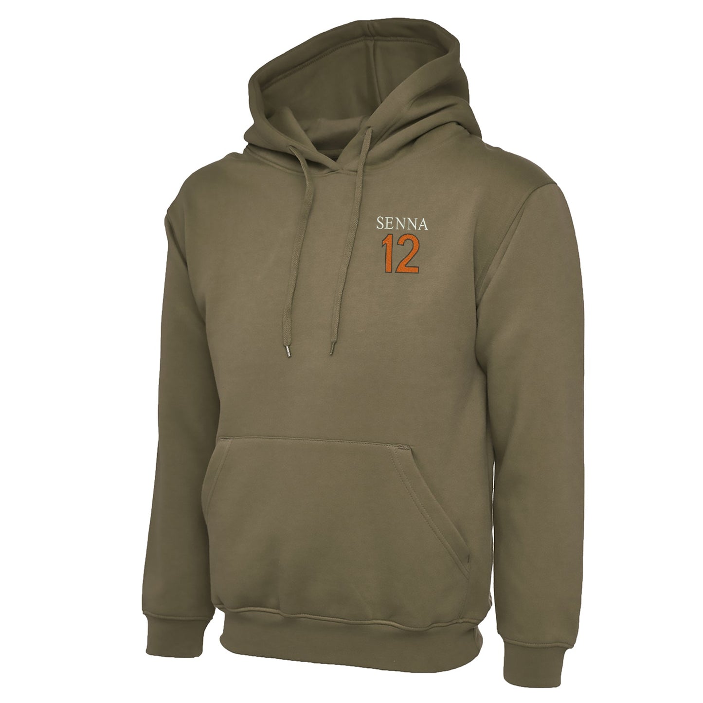 Retro Senna 12 Embroidered Classic Hoodie