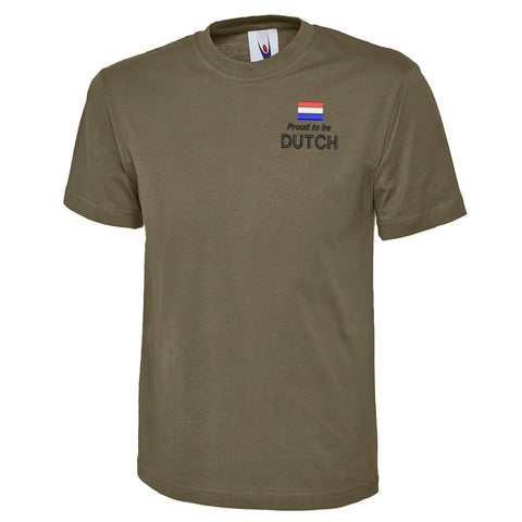 Proud to be Dutch Embroidered Classic T-Shirt