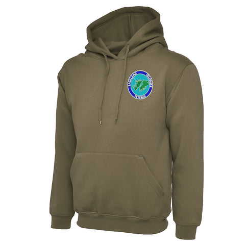 Falkland Islands Veteran Embroidered Classic Hoodie