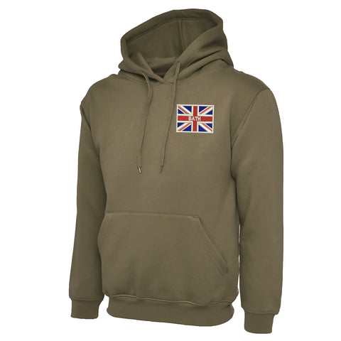 Bath Union Jack Embroidered Classic Hoodie