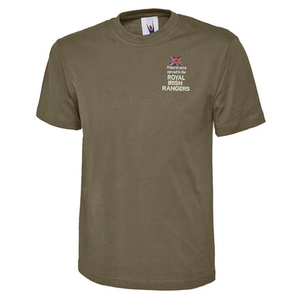 Proud to Have Served in The Royal Irish Rangers Embroidered Classic T-Shirt