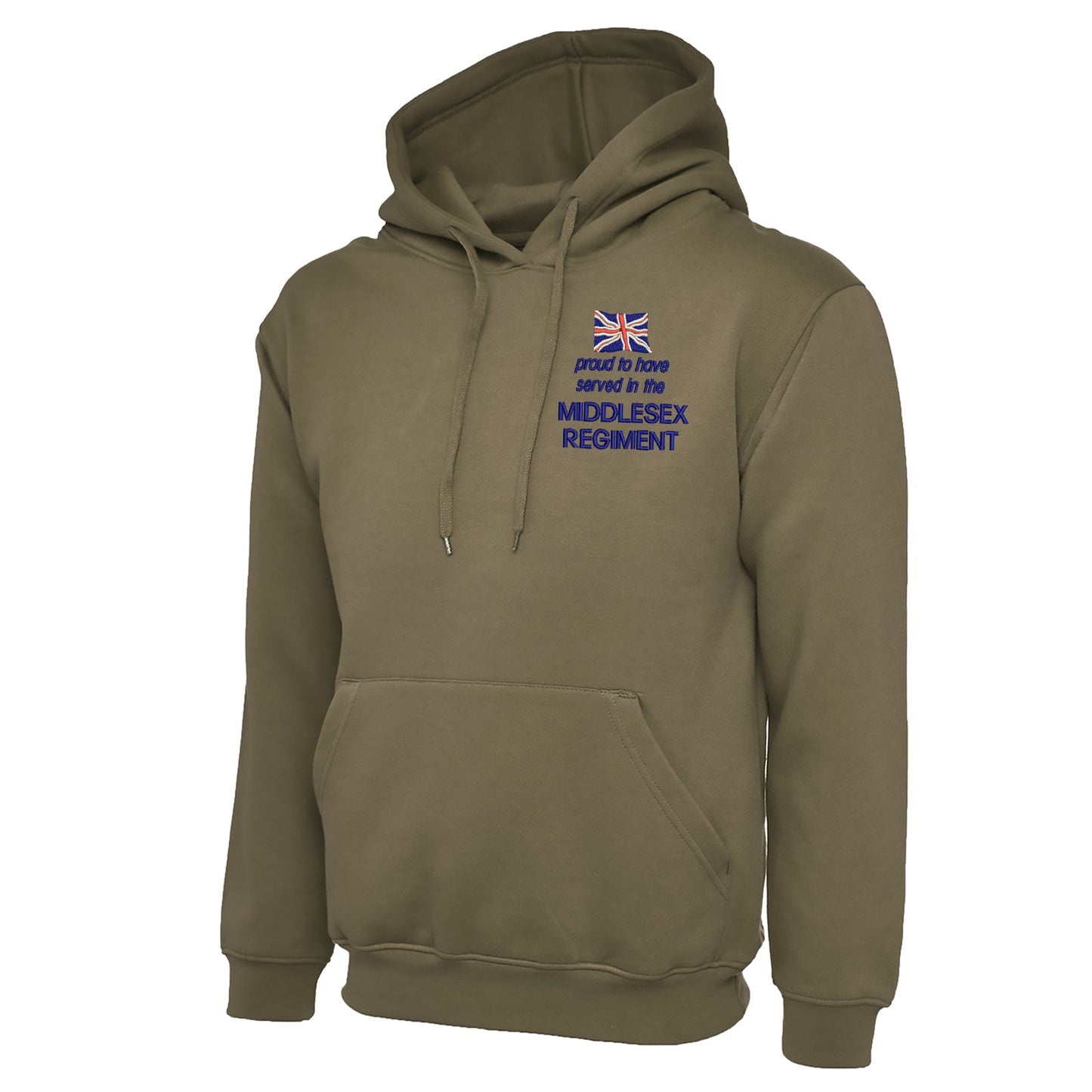 Proud to Have Served in The Middlesex Regiment Embroidered Classic Hoodie