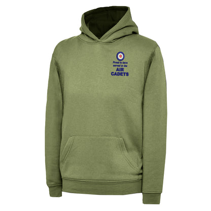 Proud to Have Served in The Air Cadets Embroidered Children's Hoodie