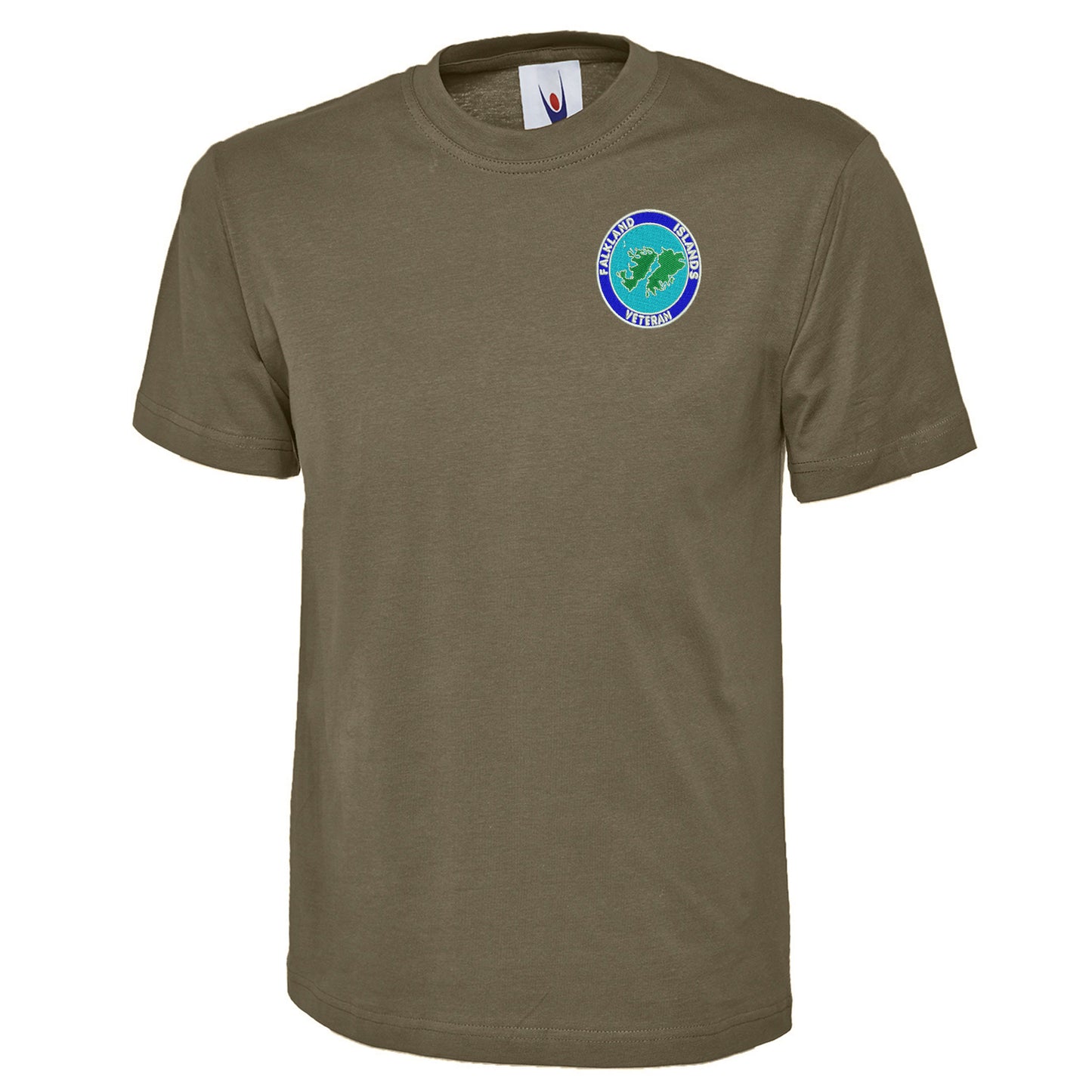 Falkland Islands Veteran Embroidered Classic T-Shirt