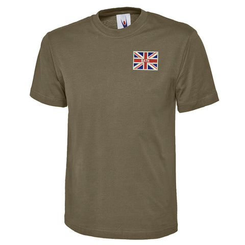 Bath Union Jack Embroidered Classic T-Shirt