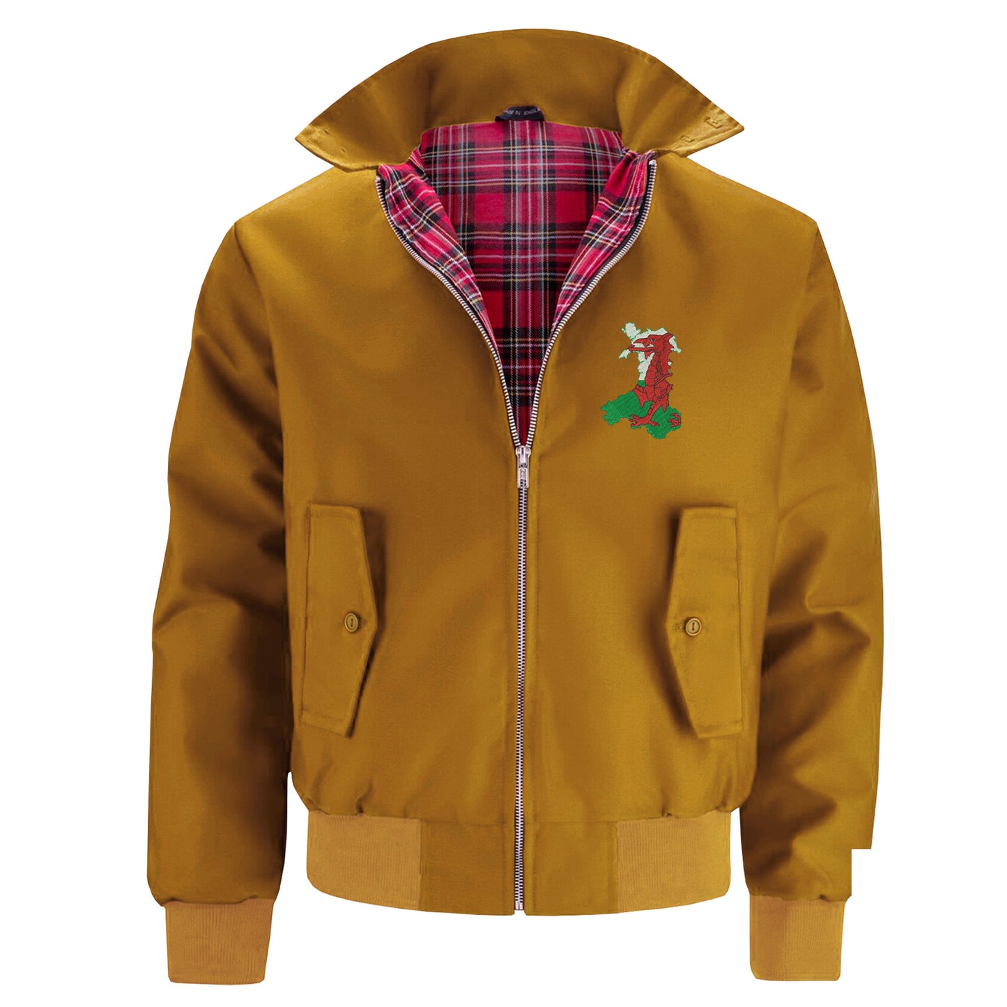 Wales Flag Map Embroidered Classic Jacket