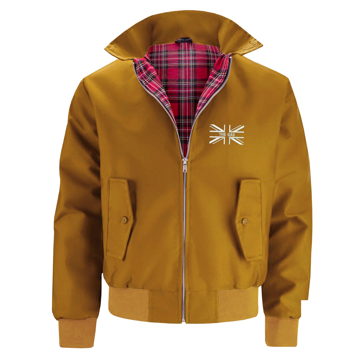 The Gas Union Jack Embroidered Classic Harrington Jacket