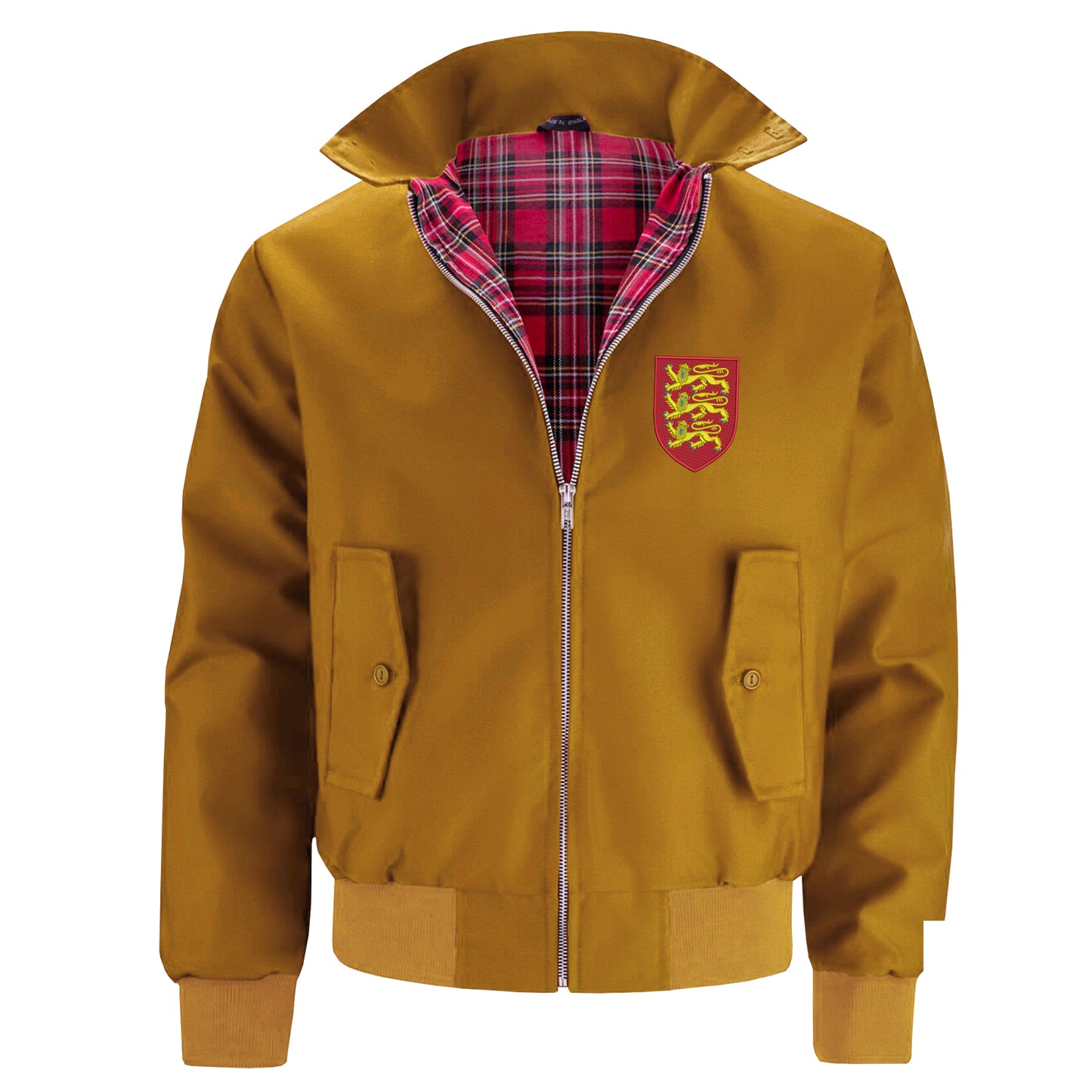 Coat of Arms of England Embroidered Classic Harrington Jacket