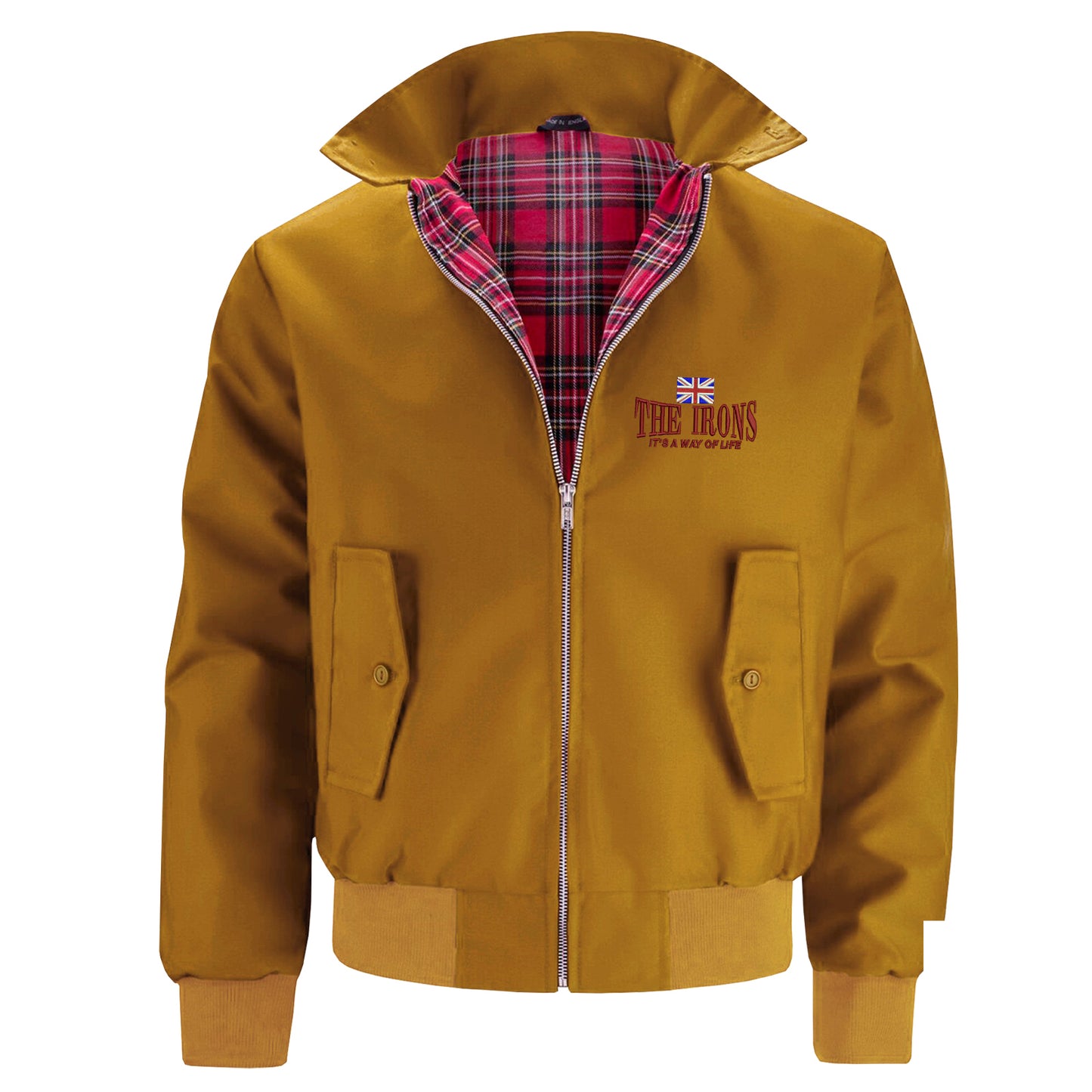 The Irons It's Way of Life Union Jack Embroidered Classic Harrington Jacket