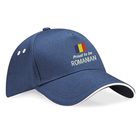 Proud to be Romanian Embroidered Baseball Cap