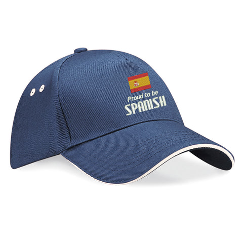Proud to be Spanish Embroidered Baseball Cap