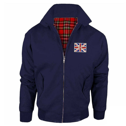 Bath Union Jack Embroidered Classic Harrington Jacket