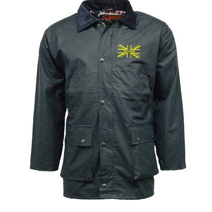 The Dons Union Jack Embroidered Padded Wax Jacket