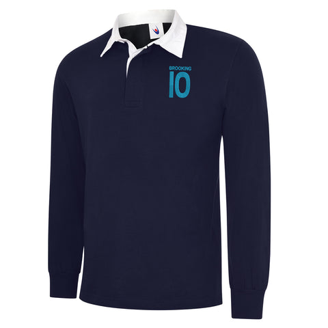 Brooking 10 Embroidered Long Sleeve Rugby Shirt