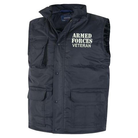 Armed Forces Veteran Embroidered Super Pro Body Warmer