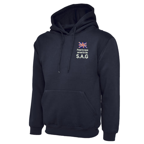 Proud to Have Served in The SAG Embroidered Classic Hoodie