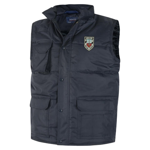 Retro Bath City Embroidered Super Pro Body Warmer