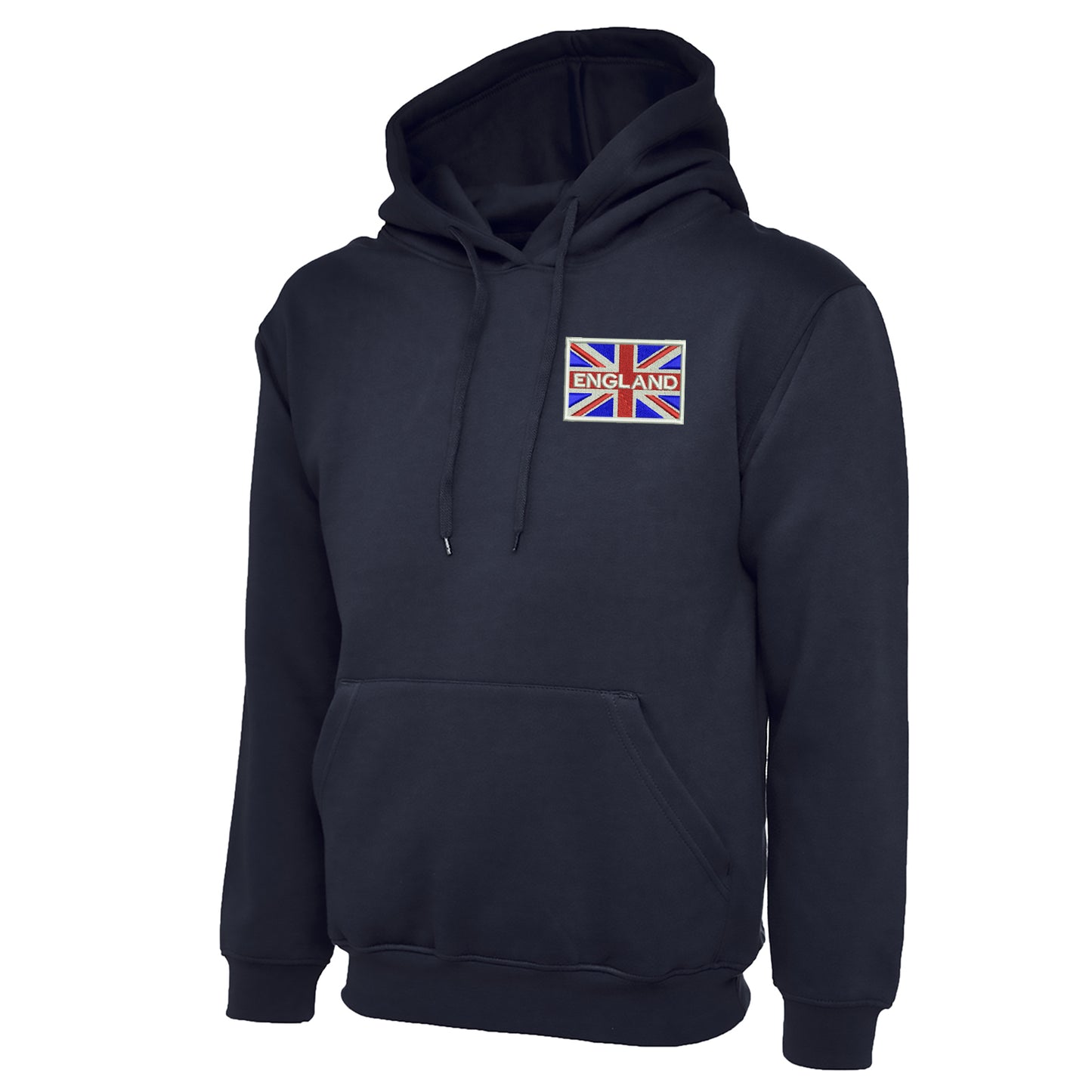 England Coloured Union Jack Embroidered Classic Hoodie