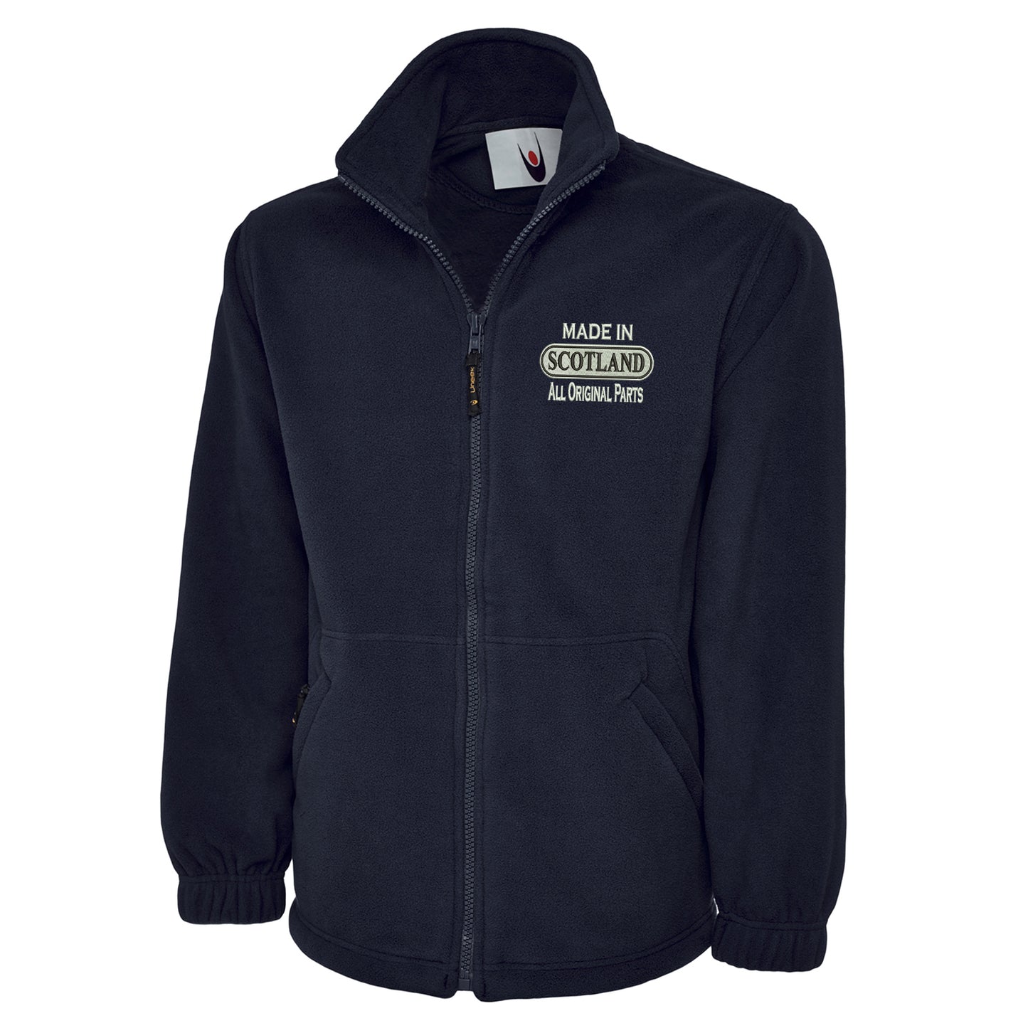 Made in Scotland All Original Parts Embroidered Premium Fleece Jacket