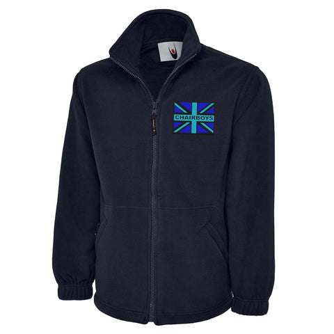 Chairboys Coloured Union Jack Embroidered Premium Fleece Jacket